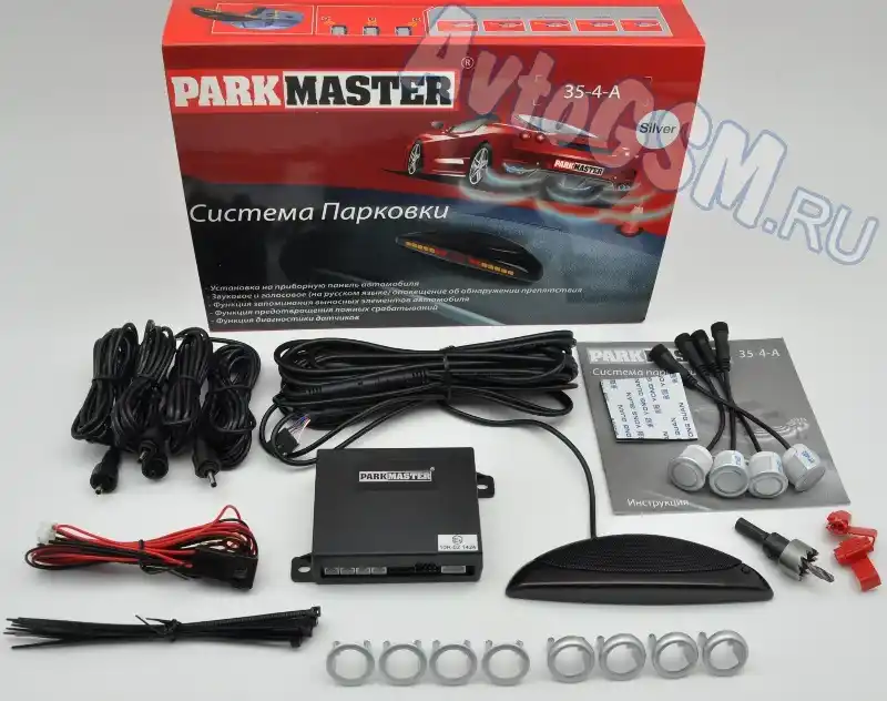 ParkMaster 35-4-A (4 серебристых датчика) от AvtoGSM.ru ParkMaster 35-4-A (4 серебристых датчика) от AvtoGSM.ru